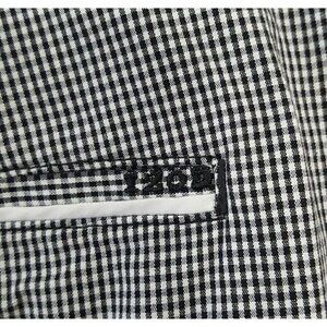 IZOD Perform Sz 8 Cool-FX Black White Gingham Stretch Golf Skort Skirt m RARE